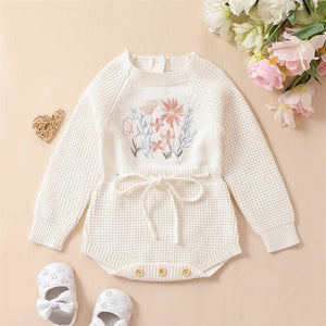 Embroidered Floral Knit