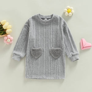Heart Knit Sweater-dress