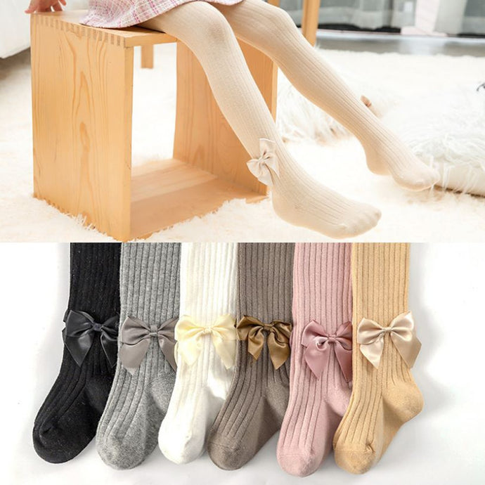 Cable Knit & Bow Nylon